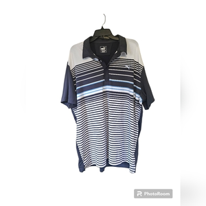 PUMA Dry Cell Golf Polo Shirt Mens 2XL Purple White Polyester Golf Club Stitched